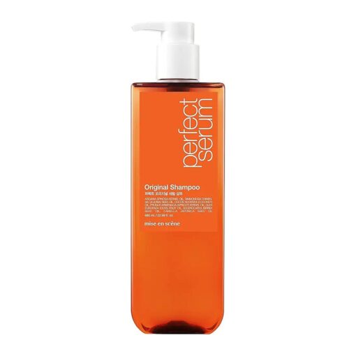 Mise En Scene Perfect Serum Original Shampoo For Damaged Hair - Korean Shampoo with Moroccan Oil, Jojoba Seed, Damage Care MoroccanOil Hair Products