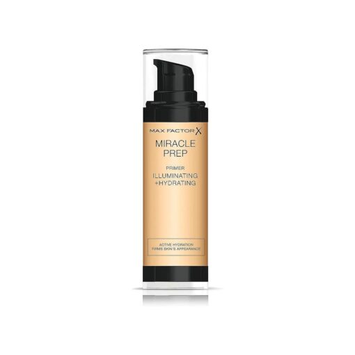 Max Factor Miracle Prep Illuminating & Hydrating Primer, Nourishing Formula with Niacinamide and Vitamin E, 30 ml