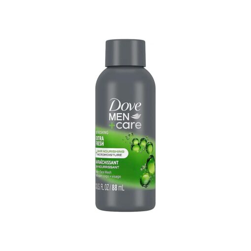 Dove Refreshing Extra Fresh with 24-Hour Nourishing Micromoisture Technology Body Wash for Men 3 oz