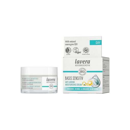 Lavera Anti-Aging Natural Facial Moisturizer Q10 - Reduce Fine Lines and Wrinkles, For Softer, Smoother and Younger Looking ( 50ml/1.6oz )