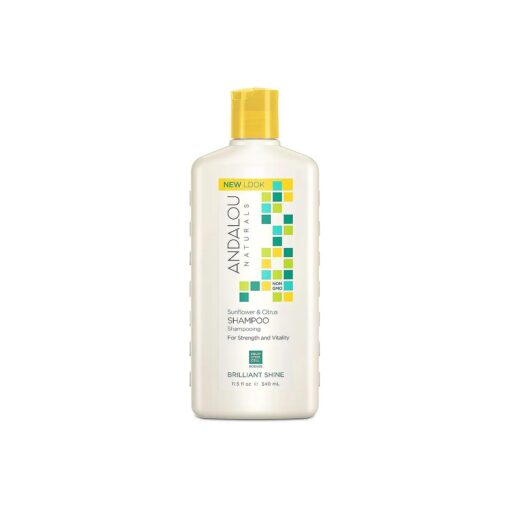 Andalou Naturals Sunflower and Citrus Brilliant Shine Shampoo, 11.5 Ounce