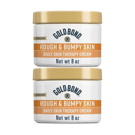 Gold Bond Ultimate Rough & Bumpy Daily Skin Therapy, 8 Ounce, Helps Exfoliate and Moisturize to Smooth, Soften, and Reduce The Appearance and Feel of Bumps and Rough Skin Patches - Pack of 2