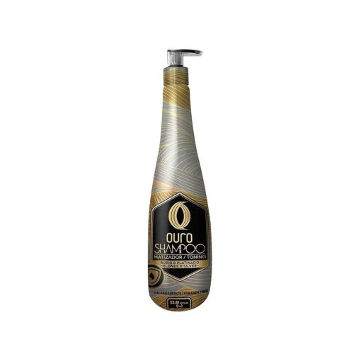 OURO Shampoo Toning Nuance Blonde Silver Hair Treatment | Champu Matizador Para Cabellos Rubio y Platinado 33.8unces-1000mililiter