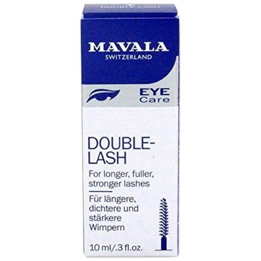 Mavala Double Lash Nutritive Eyelash Serum for the Appearance of Longer Lashes, Natural Looking, Denser Lashes + Eyebrows, 0.3 Ounce Bottle