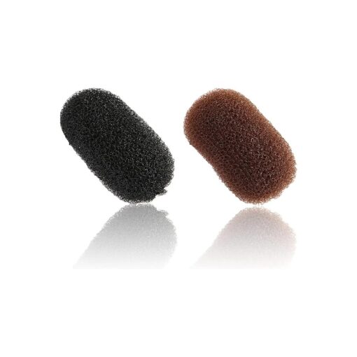 2 Pcs Charming Bump It Up Volume Inserts Hair Comb Do Beehive Hair Style Tool Hair Pads, Do Beehive Hair Base Styling Clip Accessories for Women Lady Girl ( Black and Brown )