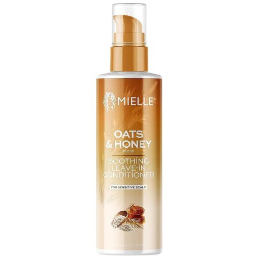 Mielle Organics Oats & Honey Soothing Leave-In Conditioner - Lightweight, Hydrating Conditioner for Natural Hair, 6 Ounce