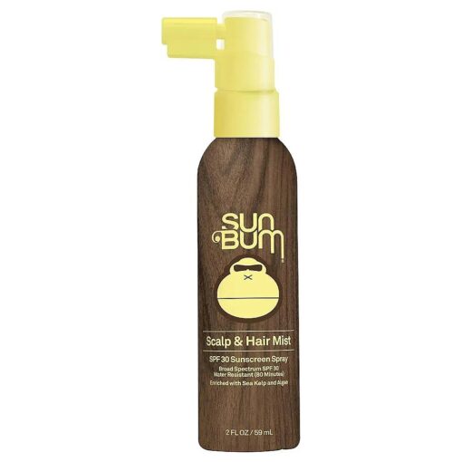 Sun Bum Original SPF 30 Sunscreen Scalp and Hair Mist I Vegan and Hawaii 104 Reef Act Compliant ( Octinoxate Oxybenzone Free ) I Broad Spectrum UVA/UVB Sunscreen Spray with Vitamin E I 2 OZ