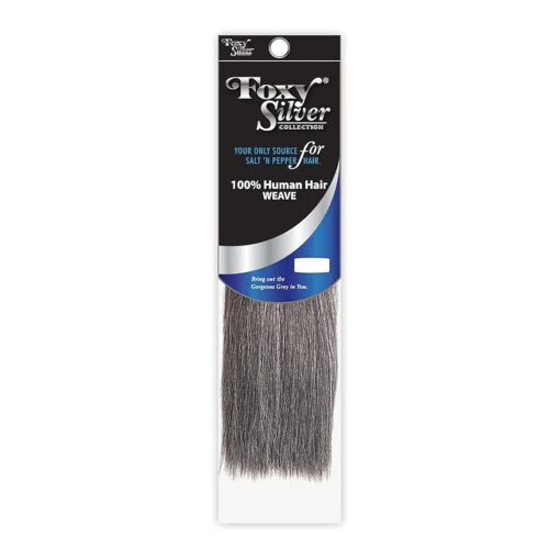 Foxy Silver ( Weave - HH Yaki Straight ) 08 inch - 100 % Human Hair Weave in 51