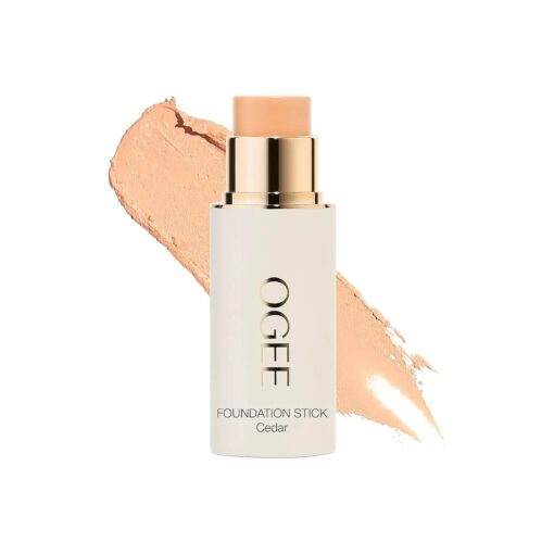 Ogee Sculpted Complexion Foundation Stick ( Cedar 1.20C - Fair, Pink-Beige Undertones ) Full Coverage Foundation Makeup - Instantly Balance & Even Complexion - 70 % Organic Ingredients