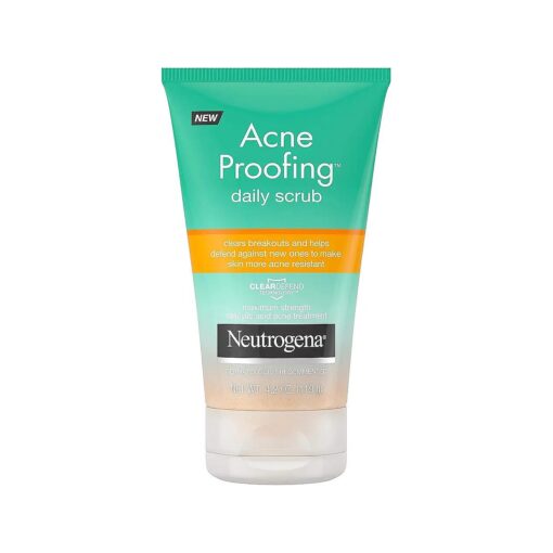 Neutrogena Acne Proofing Daily Facial Scrub with Salicylic Acid Acne Treatment, Exfoliating and Cleansing Face Wash, Oil-Free, 4.2 oz