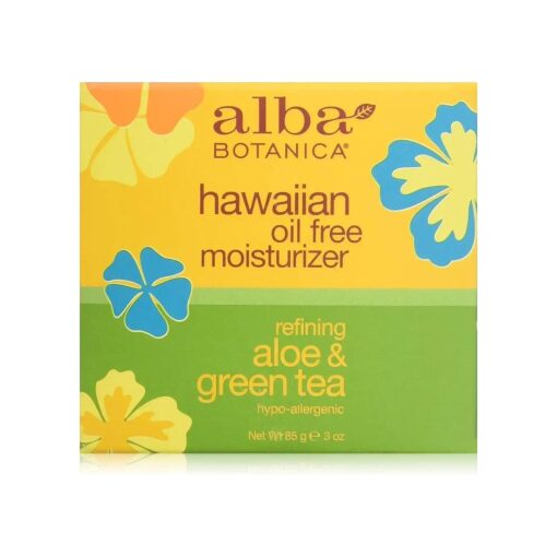 Alba Botanica Hawaiian Oil-Free Moisturizer, Aloe & Green Tea, 3 oz .