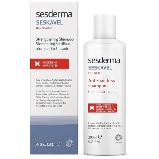 Sesderma SESKAVEL Strengthening Hair Shampoo, 6.8 Fl Oz ( Pack of 1 )