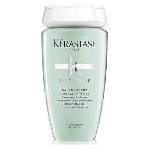 KERASTASE Specifique Balancing Shampoo for Oily Scalp & Hair, Cleanses Oil From Roots and Hydrates Dry Hair Ends