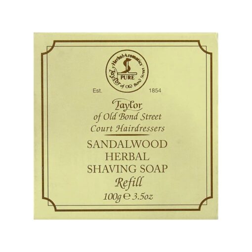 Taylor of Old Bond Street Sandalwood Hard Shaving Soap Refill, 3.5-Ounce, ( 01051 )