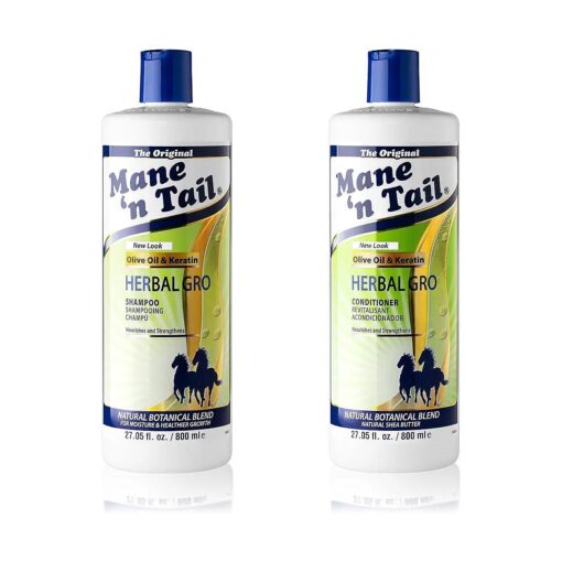 Mane 'n Tail Herbal Gro Shampoo and Conditioner Olive Oil Infused 27.05 Ounce Each