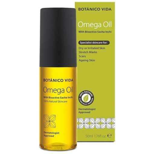 Omega Oil, The 100 % Natural Body Oil for Stretch Marks, Scars, Dry Skin, Clinically Proven Skincare, 1.76 fl oz / 50 ml