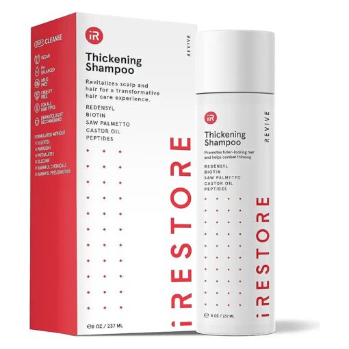 iRestore Anti Thinning Shampoo - Biotin Shampoo for Hair Growth - Anti Hair Loss Shampoo for Men & Women, Hair Thinning Shampoo for Thinning Hair and Hair Loss, Thickening Shampoo & Volumizing Shampoo