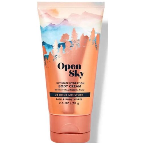 Bath and Body Works Travel Size Body Care - 2.5 Oz 24 Hour Moisture Body Cream ( Open Sky )