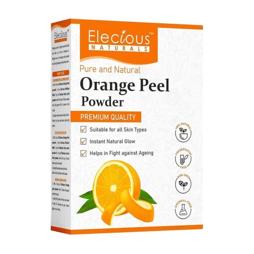 Orange Peel Powder for Skin and Face No Chemical, No Preservative Help in Tan Removal, Face Cleansing and Make Skin Glowing 200gm