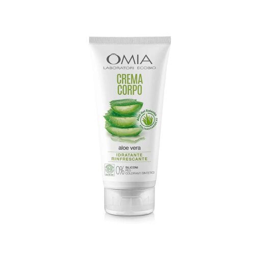 Organic Body Cream with Aloe Vera 200 Ml, ( 6.76 Fl.Oz, ) [ Italian Product ]