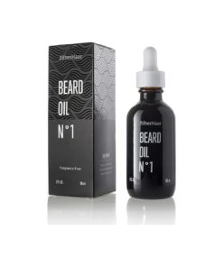 ZilberHaar - Beard Oil N 1 - Pure, Organic Moroccan Jojoba Oil and Argan Oil - Natural Ingredients, Fragrance Free, Cruelty Free - For Natural Beard Growth and Hydration - 2 oz