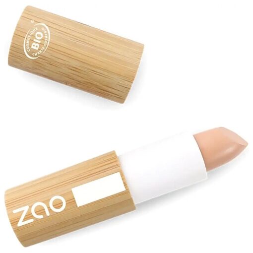 Zao Concelear Color Cream Contour Stick Full Coverage for Dark Circles, Under Eye, Fine Lines, Long Lasting, Corrects, Covers, Highlights, Moisturizes Face Makeup Organic Carnauba 3.5g ( 493 )