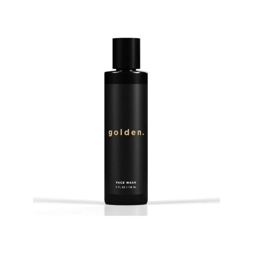 Golden Grooming Co. Men Face Wash with Aloe Vera & Vitamin E - Facial Cleanser for Men - Organic & Nature-Based - Ideal for Sensitive and Oily Skin - Rich Foaming Daily Cleanser - 4 oz .