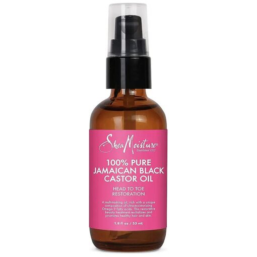 SheaMoisture Head To Toe Oil and Hair Oil for Dry Hair and Skin Jamaican Black Castor Oil Paraben Free Hair Oil, Body Oil 1.8 oz