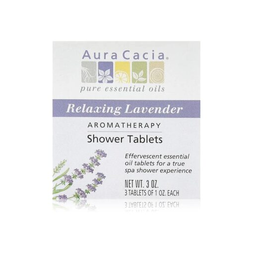 Aura Cacia Shower Tablet Relaxing Lavender 3 oz., ( Pack of 3 )