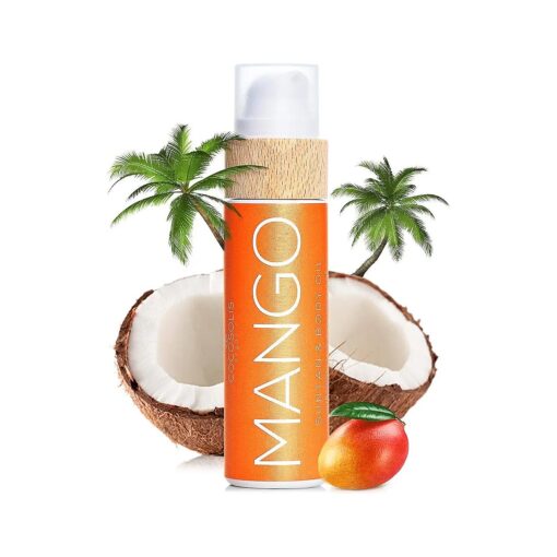 MANGO Tanning Accelerator - Organic Tanning Oil with Vitamin E & Mango Scent for a Fast Intensive Tan - Tanning Enhancer for a Rich Chocolate Tan ( 3.72 )