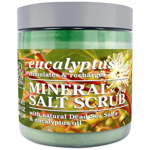 Dead Sea Collection Eucalyptus Salt Body Scrub - Large 23.28 OZ - with Organic Oils and Natural Dead Sea Minerals