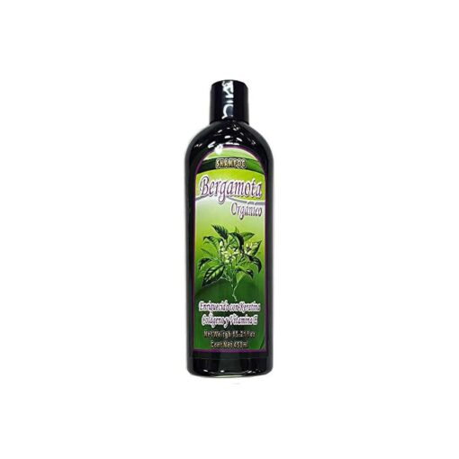 Bergamota Organico Shampoo 15.21 Fl Oz Enriquecido con Keratina, Colageno y Vitamina E