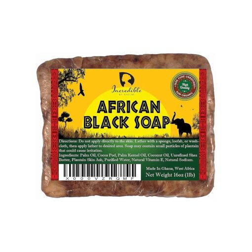 African Black Soap - 1lb Raw Organic Soap Face & Body Wash