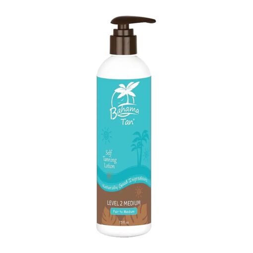 Organic Self Tanner Lotion - Realistic Fake Tan & Self Tan Lotion, Clear Non Toxic Sunless Tanner, Body & Face, Vegan, Cruelty Free, Natural Self Tanning Lotion for Fair to Medium Tones