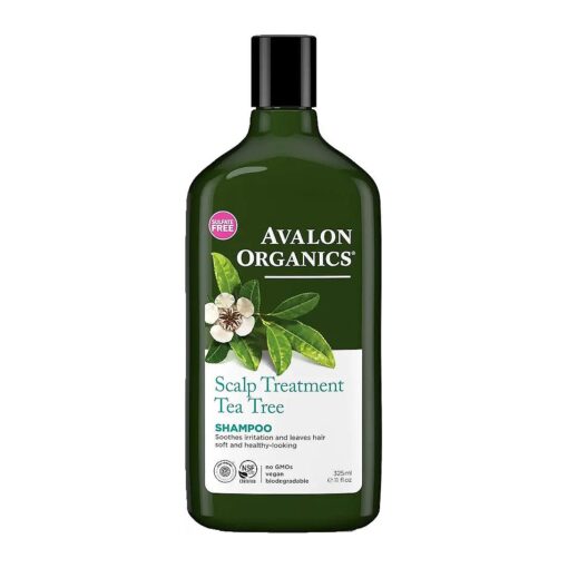 Avalon Organics Scalp Treatment Tea Tree Shampoo, 11 oz, ( Pack of 2 )