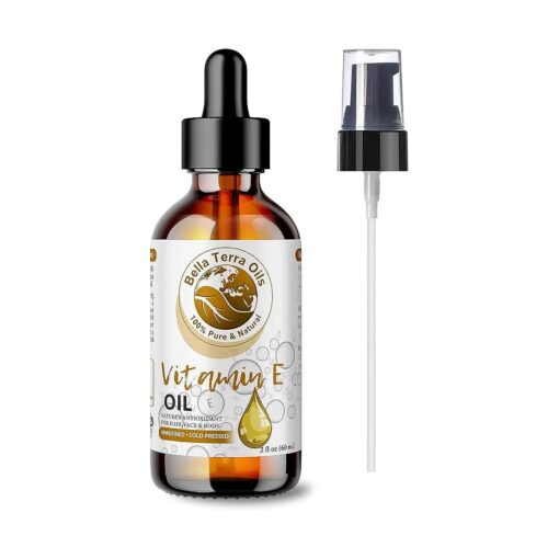 Organic Vitamin E Oil 2oz - Celebrate Natural Organic Vitamin E 's Nutrient-Rich Legacy, D-Alpha Tocopherol Derived, A Must-Have for Luxurious Skin