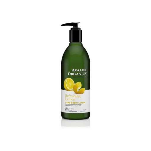 Avalon Organics Hand & Body Lotion, Refreshing Lemon, 12 Oz