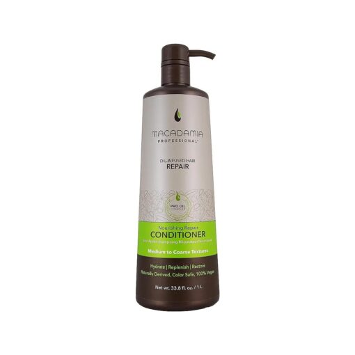 Macadamia Professional Hair Care Sulfate & Paraben Free Natural Organic Cruelty-Free Vegan Hair Products Nourishing Repair Hair Conditioner, 33.8 oz, Green