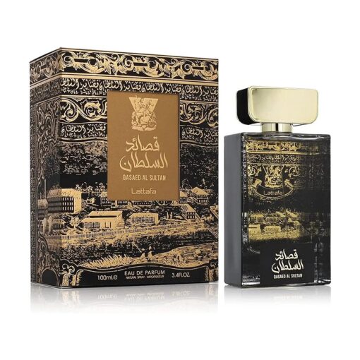 Lattafa Perfumes Qasaed Al Sultan for Unisex Eau de Parfum Spray, 3.4 Ounce