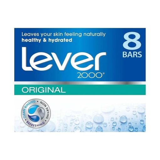 Lever 2000 Bar Soap, Original, 4 oz bars, 8 ea ( Pack of 2 )