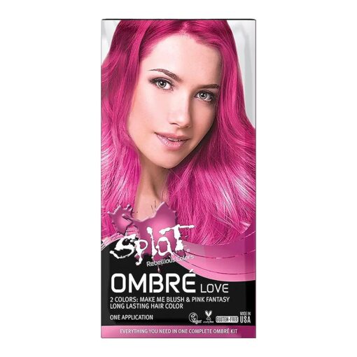 Ombre Love | Original Complete Kit | Semi-Permanent Pink Ombre Hair Dye | Vegan & Cruelty-Free