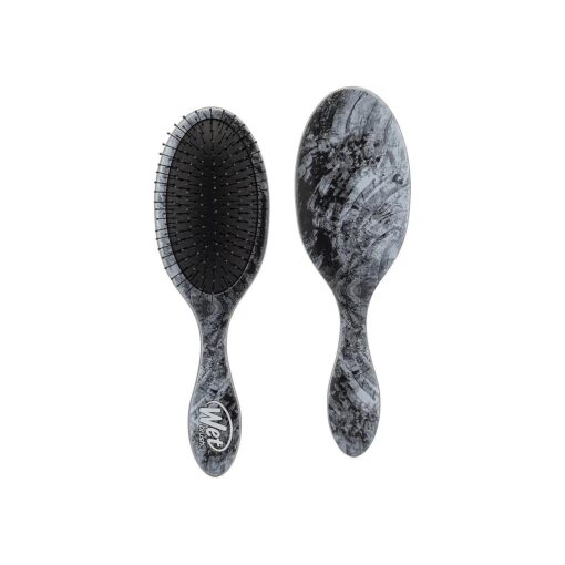 Wet Brush Original Detangler Hair Brush - Abstract Mineral Black Swirl - All Hair Types - Ultra-Soft IntelliFlex Detangler Bristles Glide Through Tangles with Ease - Pain-Free Comb for Men & Women