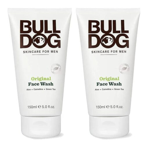 Bulldog Skincare and Grooming For Men Original Face Wash, Pack of 2, 5 Ounce