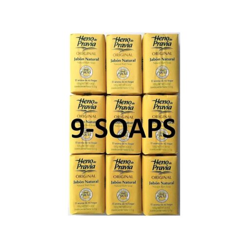 Heno De Pravia Soap LARGE 4.4 oz, Ea, ORIGINAL ( 9 Soaps Total )