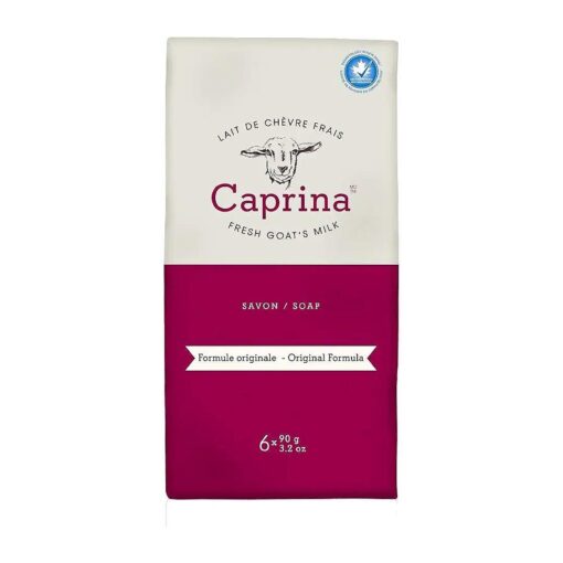 Caprina Canus Fresh Goat 's Milk Soap Original Formula, 3.2 Ounce each, Pack of 6