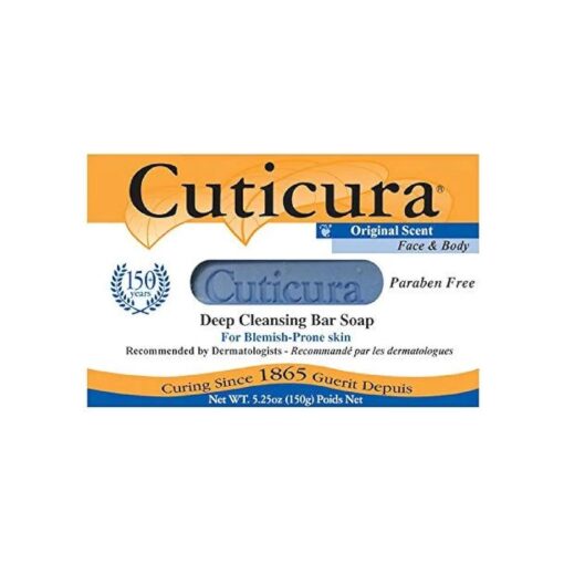 Cuticura Deep Cleansing Face and Body Soap, Original Scent 5.25 oz ( Pack of 3 )