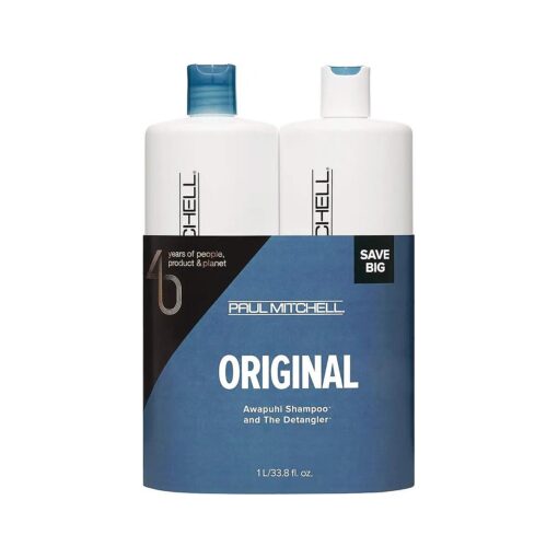 Paul Mitchell Moisture And Condition Original Liter Duo Set, 33.8 Fl Oz