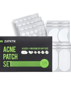 Pimple Patches ( 6 Sizes 138 Patches ), Acne Patches for Large Zit Breakouts, Hydrocolloid Bandages for Face, Chin, Nose, Forehead, Body, Back, Neck & Chest, Oval Hydrocolloid