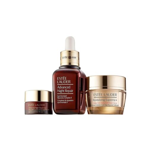 Estee Lauder Advanced Night Repair Synchronized Recovery Complex II, 1 oz, Eye Supercharged Complex .17 oz, Revitalizing Supreme+ 0.5 oz, Set