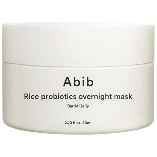 Abib Rice Probiotics Overnight Mask Barrier Jelly 2.71 fl oz I Intensive Hydrating Nourishing for Skin Barrier, Bouncy Skin Texture, Less Stress